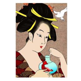 Japanese Beauty Partition Half Curtain Kitchen Door Curtain Restaurant Short Curtain Sushi Ramen Decor,29x35 Inch