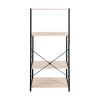 Wooden Kitchen Shelf , Baker's Rack 4 Tier Shelves Brown Color