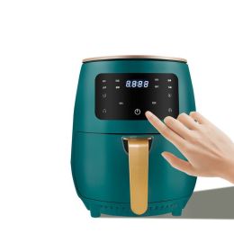 220V Smart Air Fryer without Oil Home Cooking 4.5L Large Capacity Multifunction Electric Professional-Design (Electrical outlet: UK, Color: Red)
