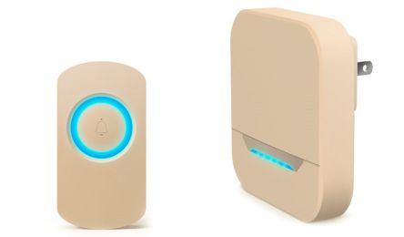 Remote Control Electronic Doorbell Caller For The Elderly (Color: White, Style: Upgrade 1doorbell to 1button)
