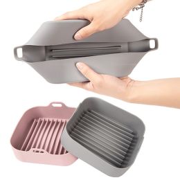 New Hot Selling Air Fryer Silicone Pad Thermal Insulation (Color: Coffee)