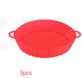Air Fryer Tray Silicone Kitchen Supplies AirFryer Silicone Pot Grill Pan Accessories Disposable Paper Liner (Quantity: 2PCS, Color: Yellow)