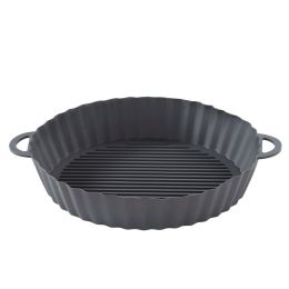 Air Fryer Tray Silicone Kitchen Supplies AirFryer Silicone Pot Grill Pan Accessories Disposable Paper Liner (Quantity: 1PC, Color: Set)