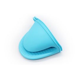 Oven Air Fryer Kitchen Anti-hot Silicone Hand Clamp (Color: Greyish)