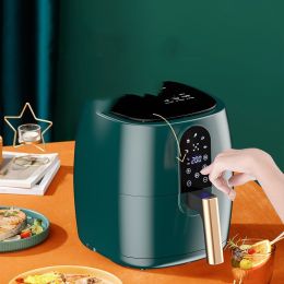 Household Intelligent Multi-function Oil-free Large-capacity Air Fryer (Dimensions: 4.5L, Color: Mechanical green)