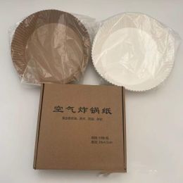 Air Fryer Paper Food Disposable Paper Liner Airfryer Kitchen Cookers Oil-proof Barbecue Plate Steamer Fryer Baking Accessories (Color: True color, Style: F)